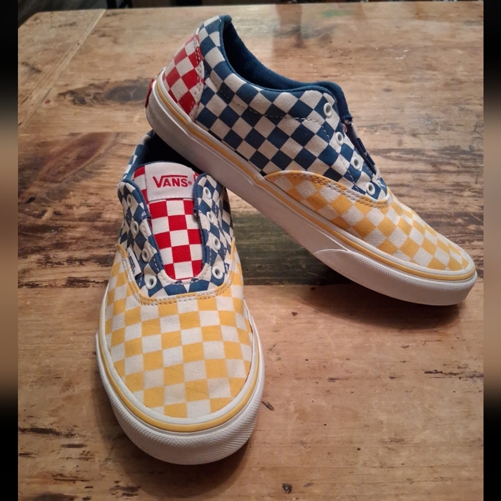 Vans Kids Multicolor Checkerboard Sneakers